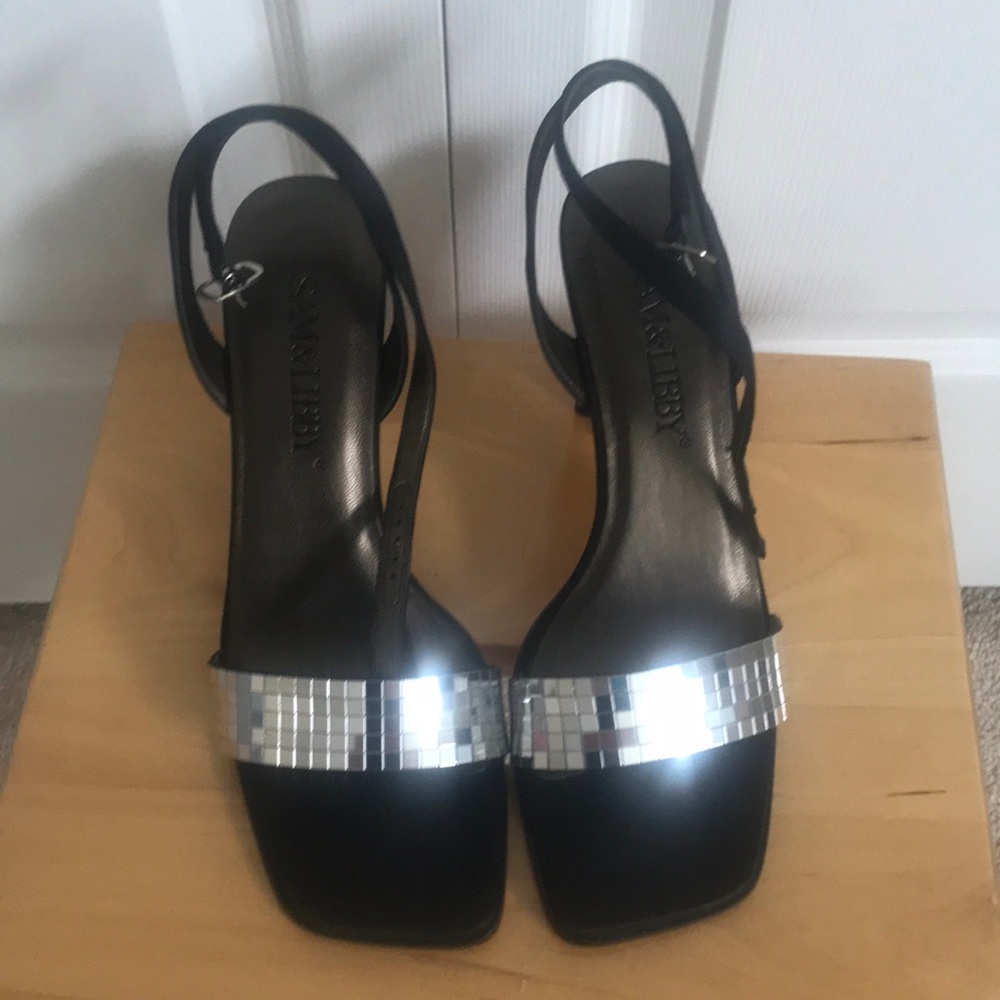 Sam & Libby Sparkly Dress Open Toe Heel, 61/2